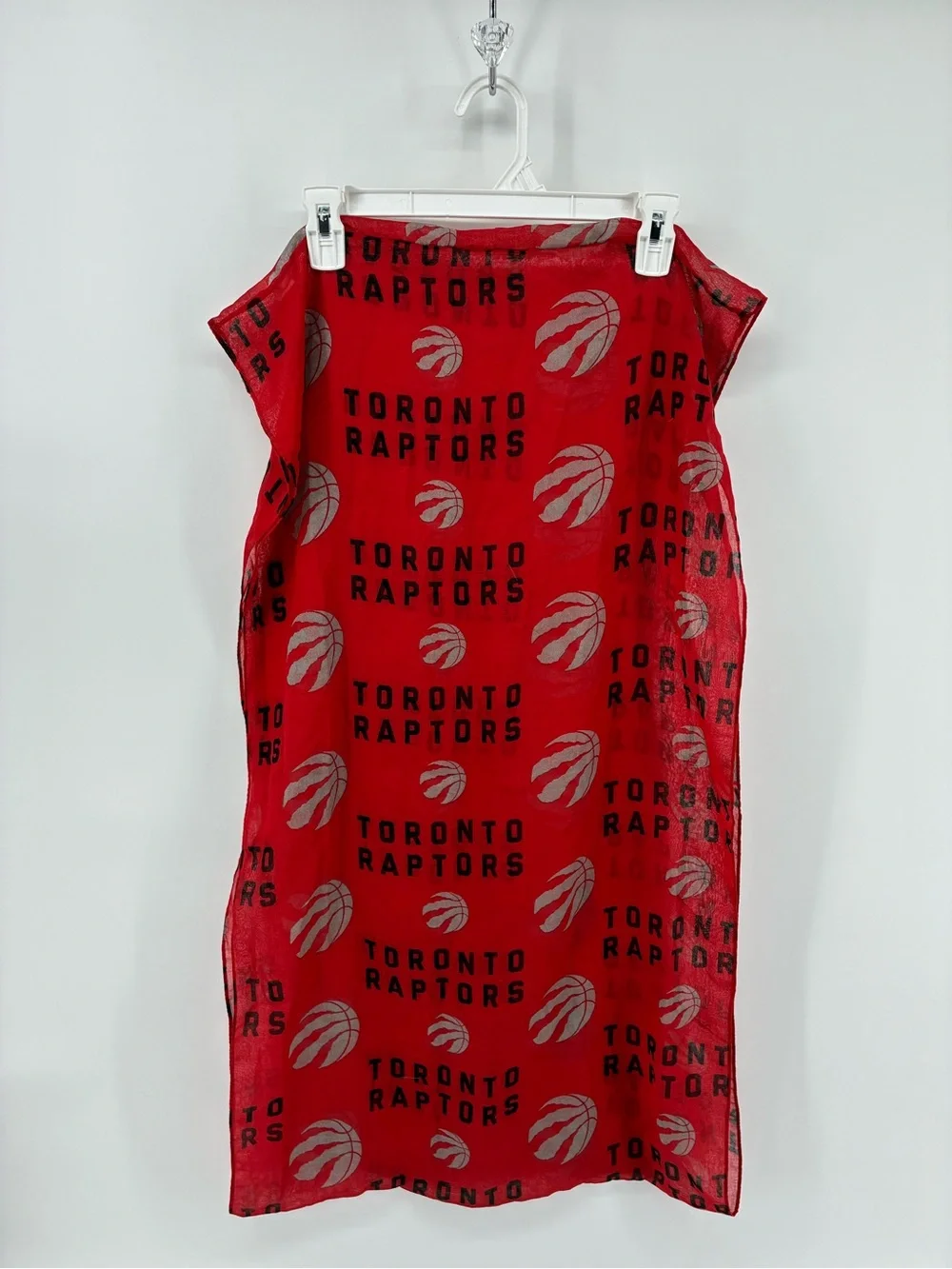 Red Toronto Raptors Logo Infinity Scarf - Picture 4 of 8